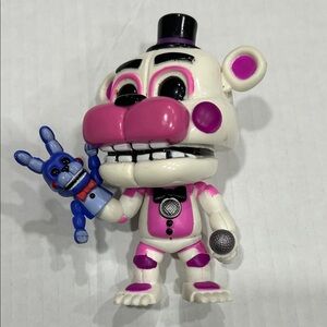 Funko Pink and White Bear with Blue Puppet